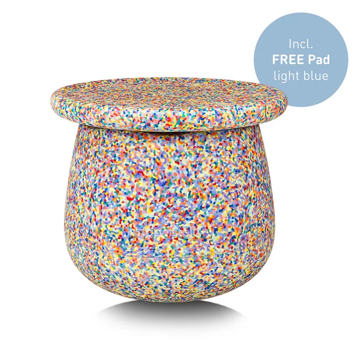 Stapelstein® - Dynamic, small, super confetti (includes a FREE light blue pad)