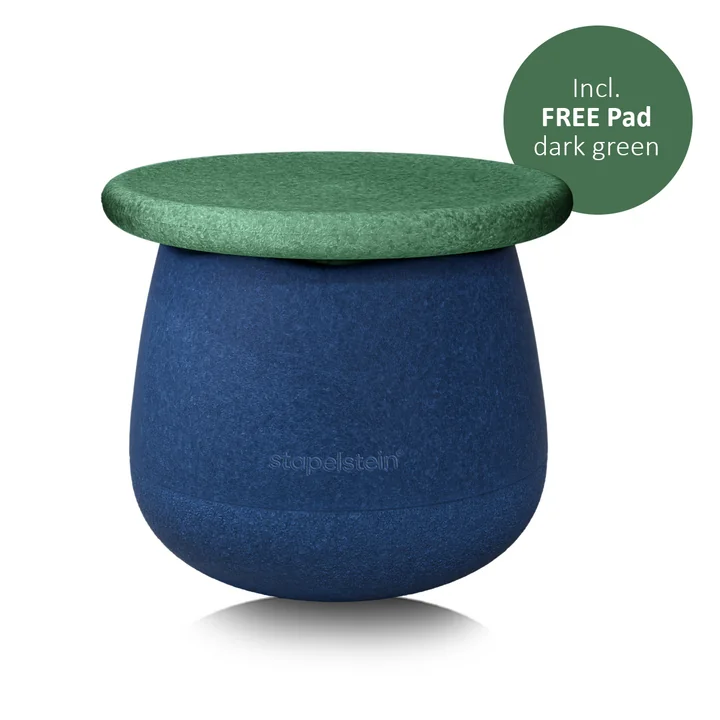 Stapelstein® - Dynamic -small, water- & -green (includes a FREE dark green pad)