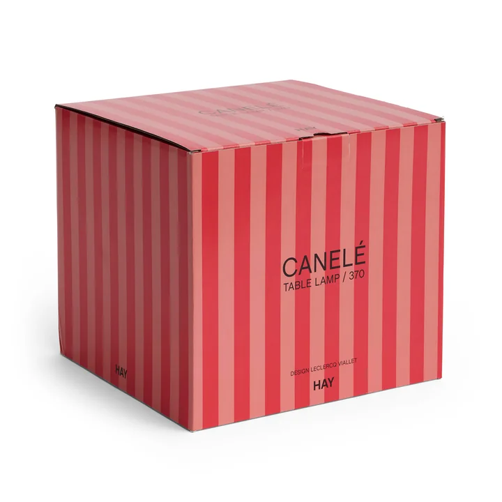 HAY - Canelé Table Lamp 370, tomato red