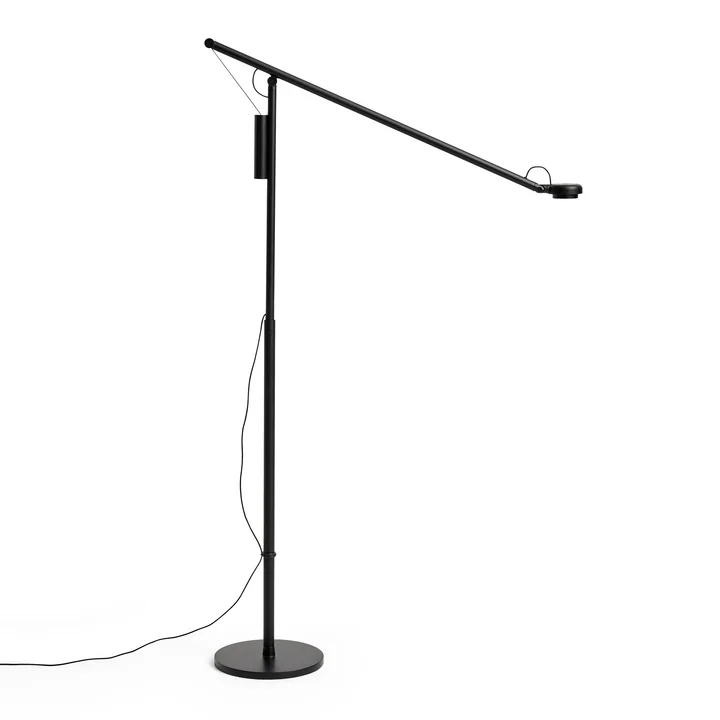 HAY - Fifty-Fifty Floor Lamp, Soft Black