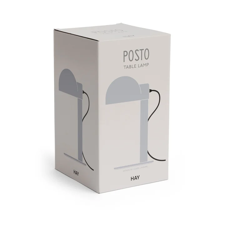 HAY - Posto Table Lamp, Silver Gray