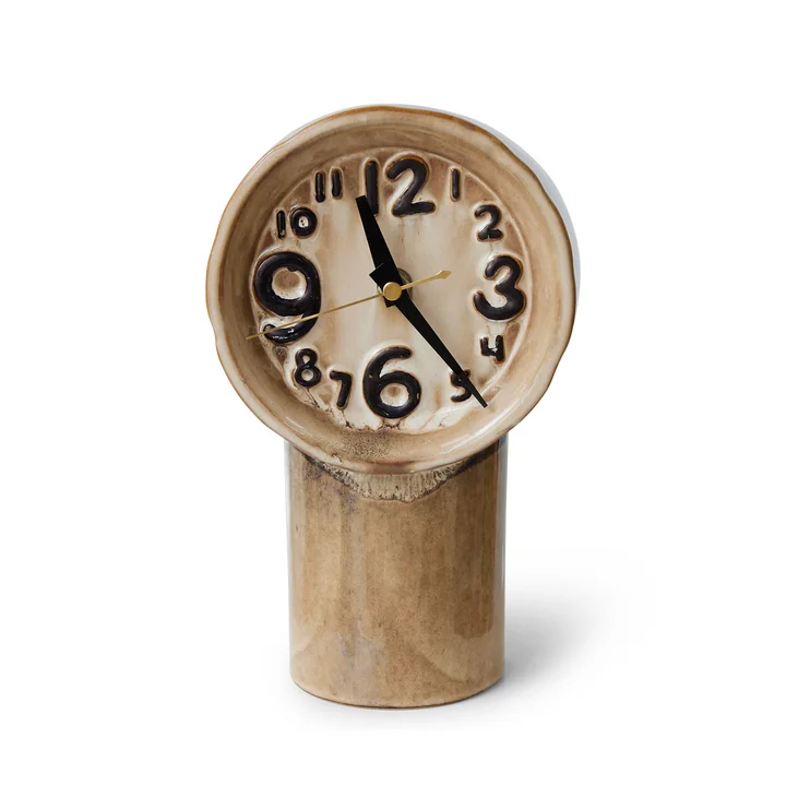 HKliving - Retro Ceramic Watch, Cream