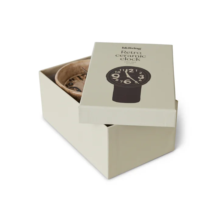 HKliving - Retro Ceramic Watch, Cream