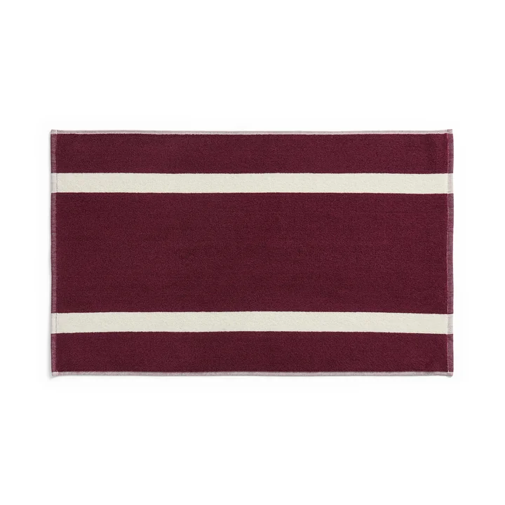 HAY - Stripe Bath Mat 50 x 80 cm, burgundy