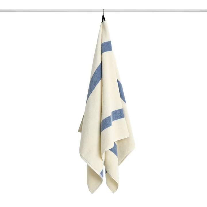 HAY - Stripe Bath Towel 70 x 140 cm, dusty blue