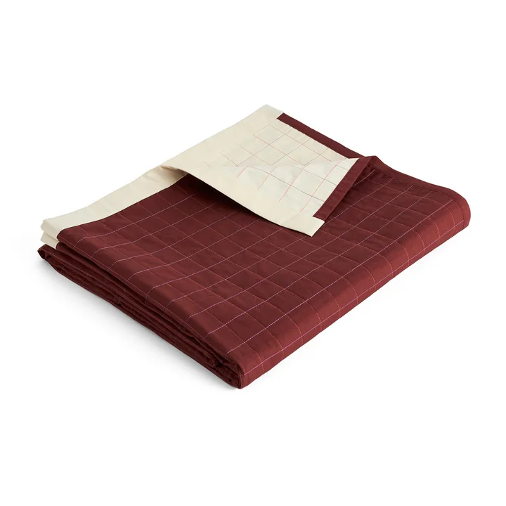 HAY - Dori Bedspread, 195 x 245 cm, maroon