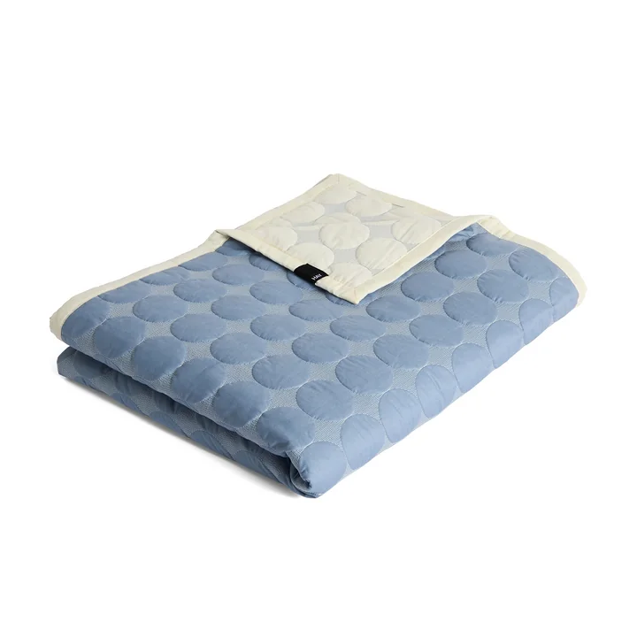 HAY - " Mega Dot " Bedspread, dusty blue