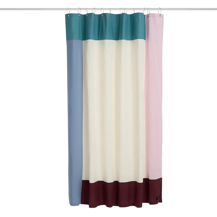 HAY - Pivot Shower Curtain, 200 x 180 cm, Multi-Pink