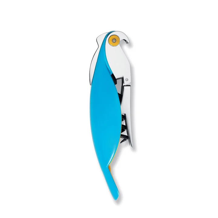 Alessi - Corkscrew Parrot , blue