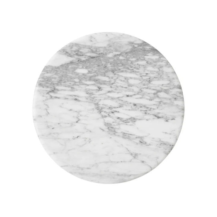 & Tradition - Wire VP11 tabletop, Ø 38 cm, white marble (Bianco Carrara)