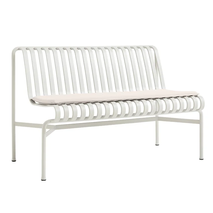 HAY - Palissade Seat Cushion for Dining Bench, cream-white on Dining Bench