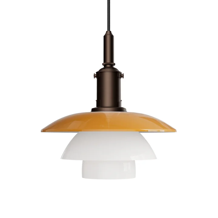 Louis Poulsen - PH 3/3 Centenary Edition Pendant Light, amber / opal white