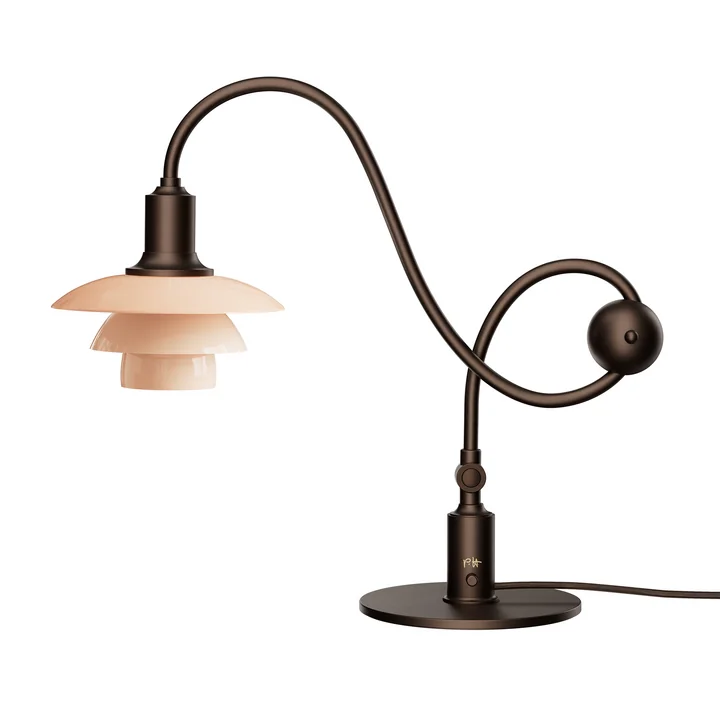Louis Poulsen - PH 1/1 " Piano " Table Lamp, dusty terracotta, Limited Edition