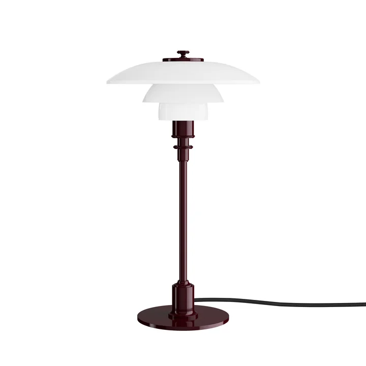 Louis Poulsen - PH 2/1 Glossy Table Lamp, burgundy