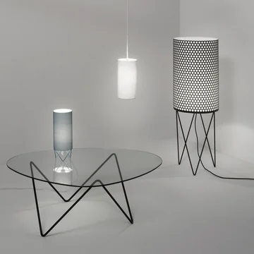 Comfortable, light atmosphere with the Pedrera lights and furniture from Gubi
