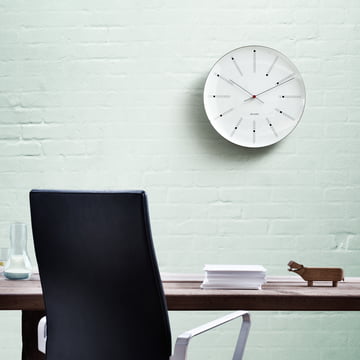 Rosendahl - AJ Bankers Wall Clock - ambience, green wall