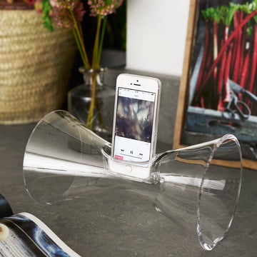 Holmegaard - Urania mobile audio amplifier, clear