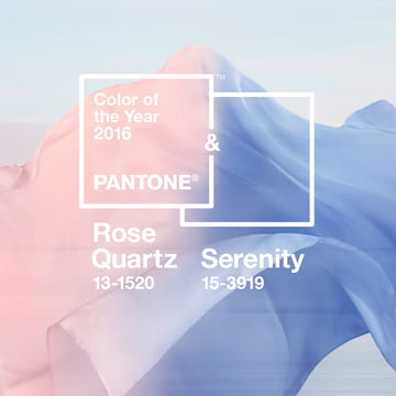 Pantone colour 2016: Rose Quartz & Serenity