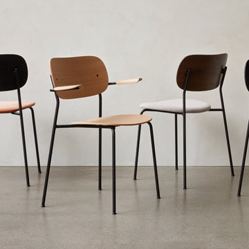 Co Dining Chair with and without armrests from Audo