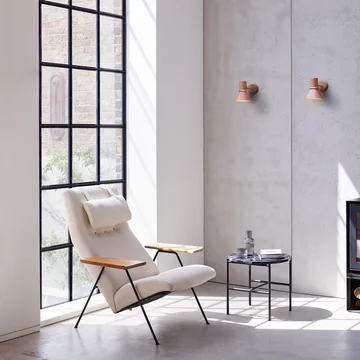 Type 80 Wall Lamp, Rose Pink by Anglepoise in Living Room