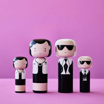 Sketch Inc. wooden figures Coco and Karl from Lucie Kaas