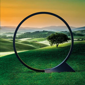 O Outdoor LED floor lamp, black by Artemide