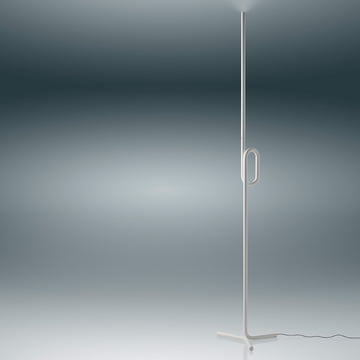 The Tobia LED floor lamp from Foscarini in white has an expressive form