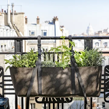 Compact plant bag for the balcony