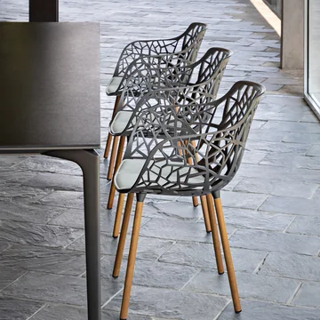 Stylish designer chair for outdoor use