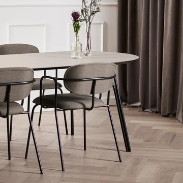 Frame Chair from Woud in black / taupe