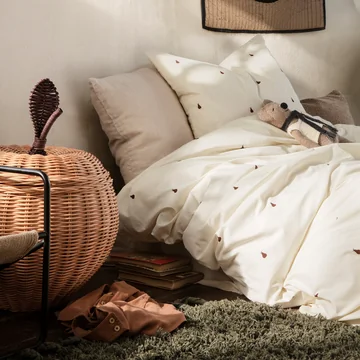 Pear children's bed linen by Ferm Living made of high quality organic cotton