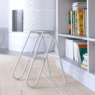 The Bukto step stool from Frost on the bookshelf