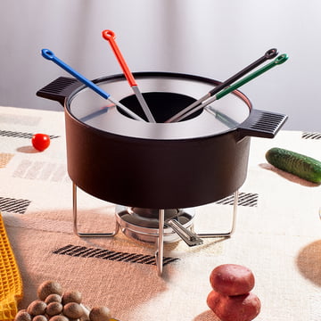 Ring fondue forks from mono