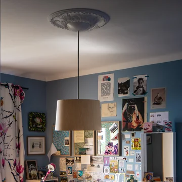 Twiggy Wood LED pendant light, greige from Foscarini