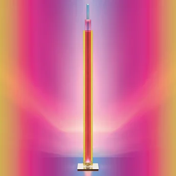 Uptown LED floor lamp from Foscarini in yellow / red / blue