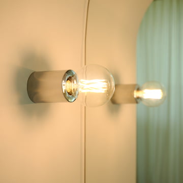Bee Wall and ceiling lamp from Collection in the color chrome