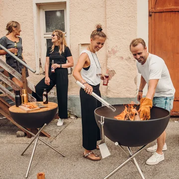 Bowl 70 fire bowl with tripod from höfats