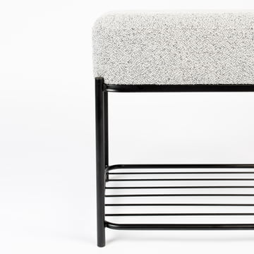 Comfy Stool from Livingstone in the version black / gray