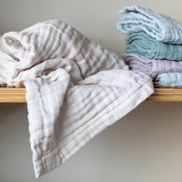 Fine towel, 60 x 100 cm, stone by The Organic Company