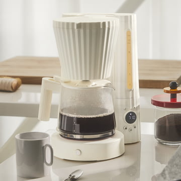 Plissé Filter coffee maker from Alessi in color white