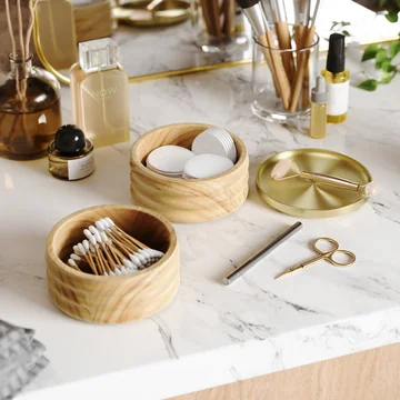 Tesora Storage box, natural / brass from Umbra