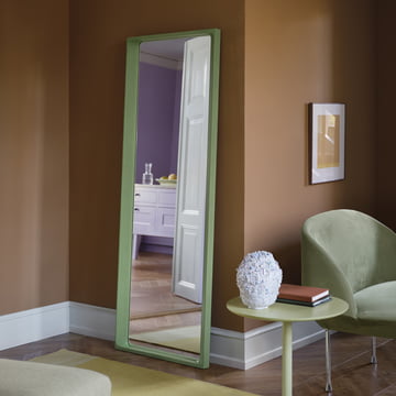 Arced Mirror, 170 x 61 cm, light green from Muuto