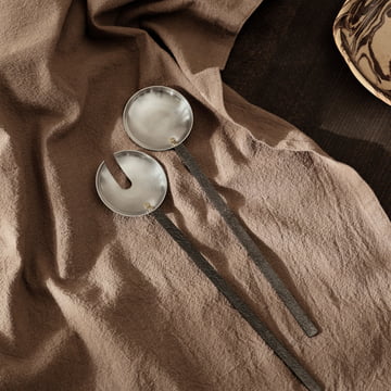 Obra Salad servers, stainless steel by ferm Living