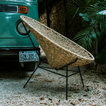 Acapulco Design - Acapulco Palma Chair, palma / black