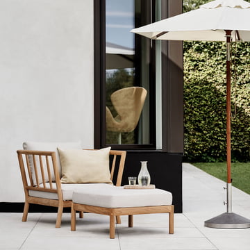 Skagerak Tradition Outdoor Lounge Chair by Fritz Hansen
