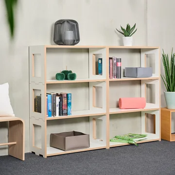 Tojo - hochstapler Blick Shelving system, shelf 152 x 73.5 cm, white