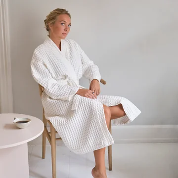 Big Waffle Bathrobe from The Organic Company