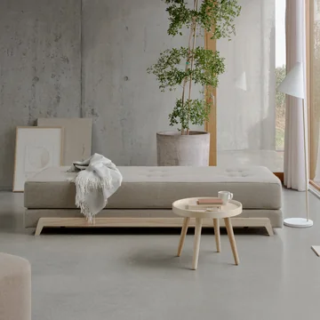 Frame Sofa bed with cold foam mattress, from Softline