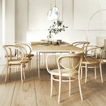 Thonet - S 1070 Dining table, solid oiled oak