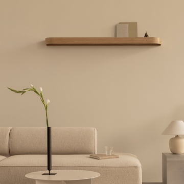 Audo - Epoch Wall coat rack, L 118 cm, natural oak / fog